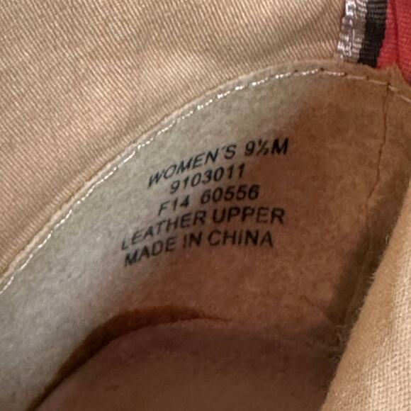 Sperry Top Sider Women's Sz: 9.5 Tan Harlow Lace Up Suede Leather Wedge Bootie - Picture 12 of 14